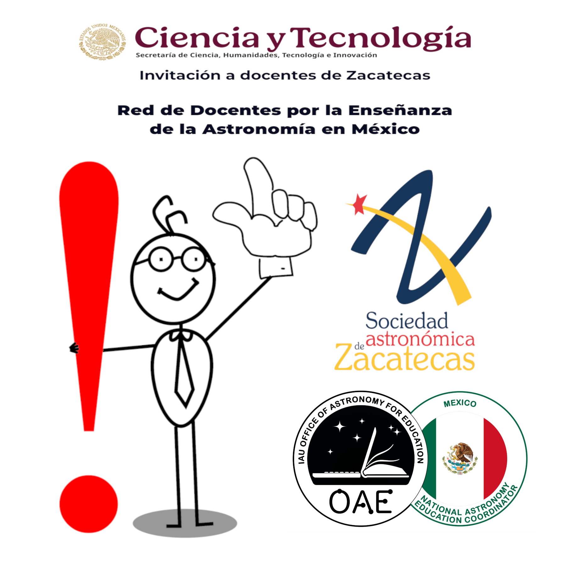 Convocatoria: Red de Docentes por la Enseñanza de la Astronomía en Zacatecas