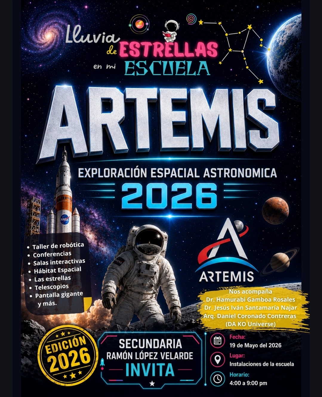 La SAZ llega a Jerez: Ciencia y Astronomía en la Secundaria Ramón López Velarde