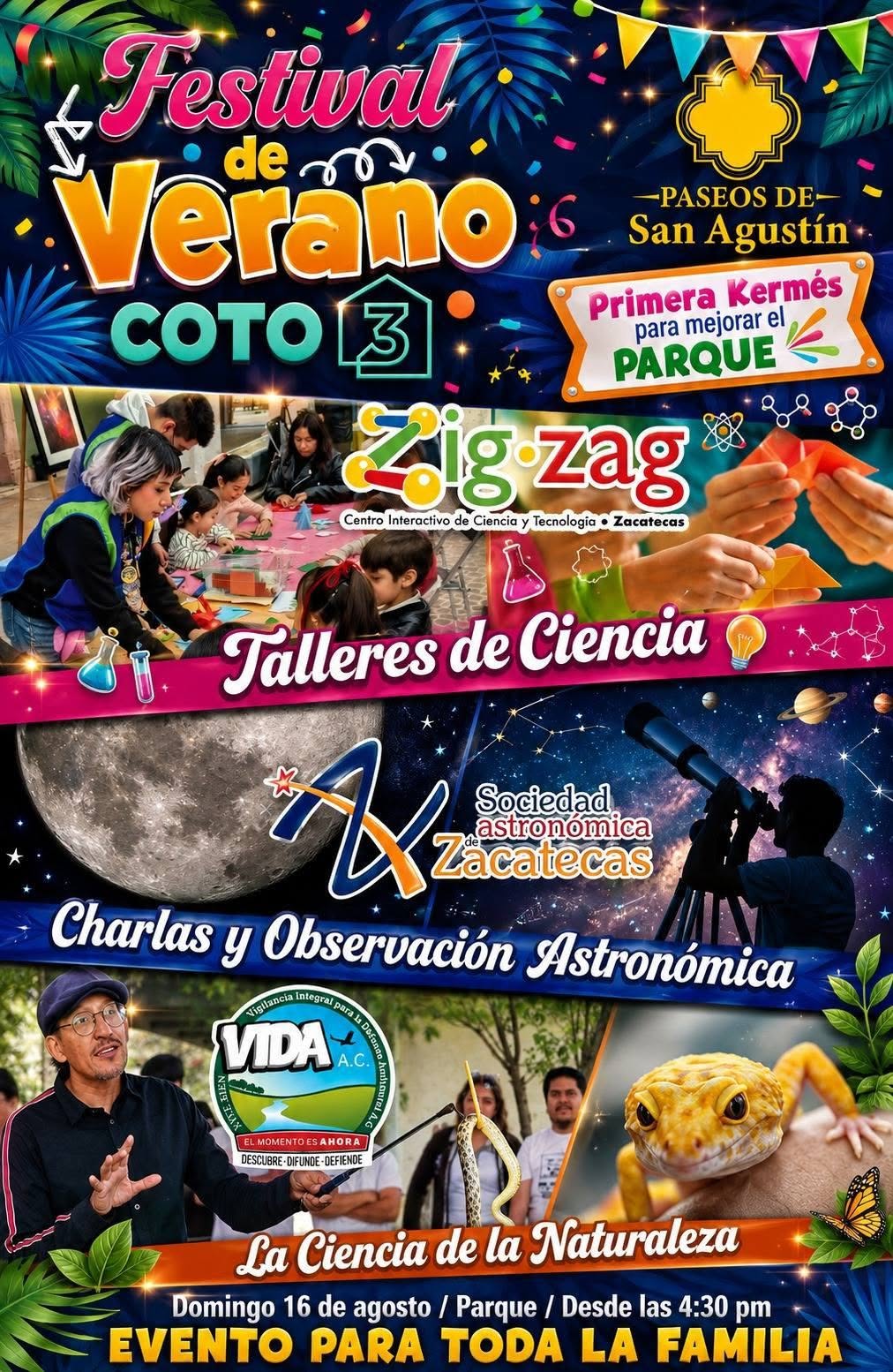 Con éxito y entusiasmo se celebró el Primer Festival de Verano en el Coto 3